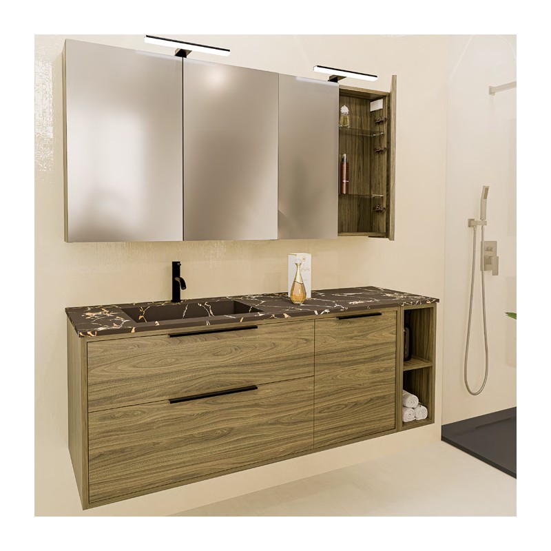 Ensemble salle de bain Kaila avec une caisson niche