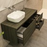 Ensemble salle de bain Luxor 45 avec meuble suspendu de 3 tiroirs
