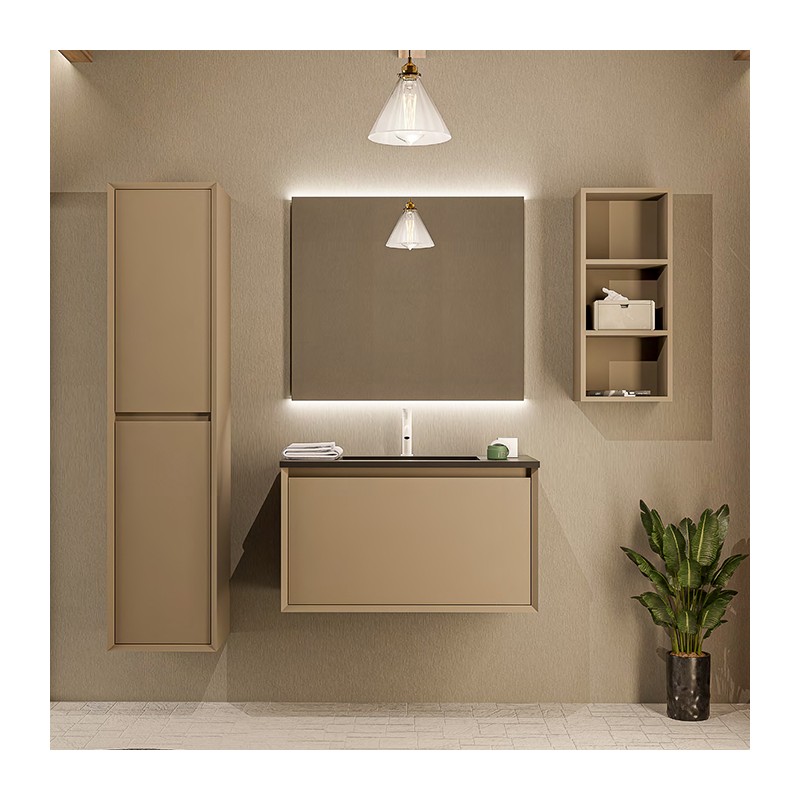 Ensemble salle de bain Luxor avec une caisson niche de 3 étagers