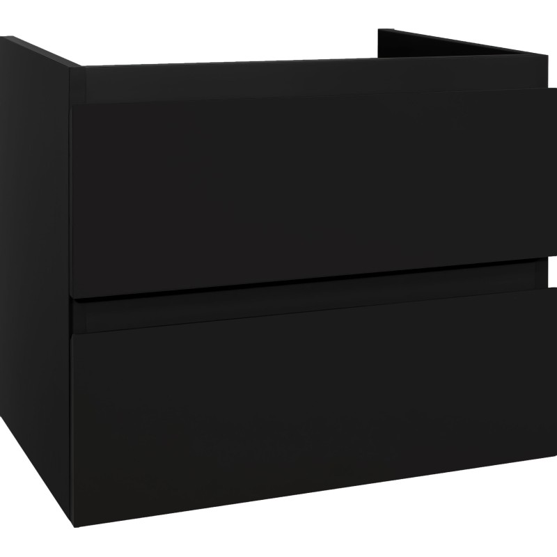 Meuble sous évier coloris noir mat 60 cm