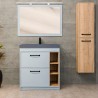 Ensemble salle de bain Odama 85 avec meuble suspendu de 2 tiroirs