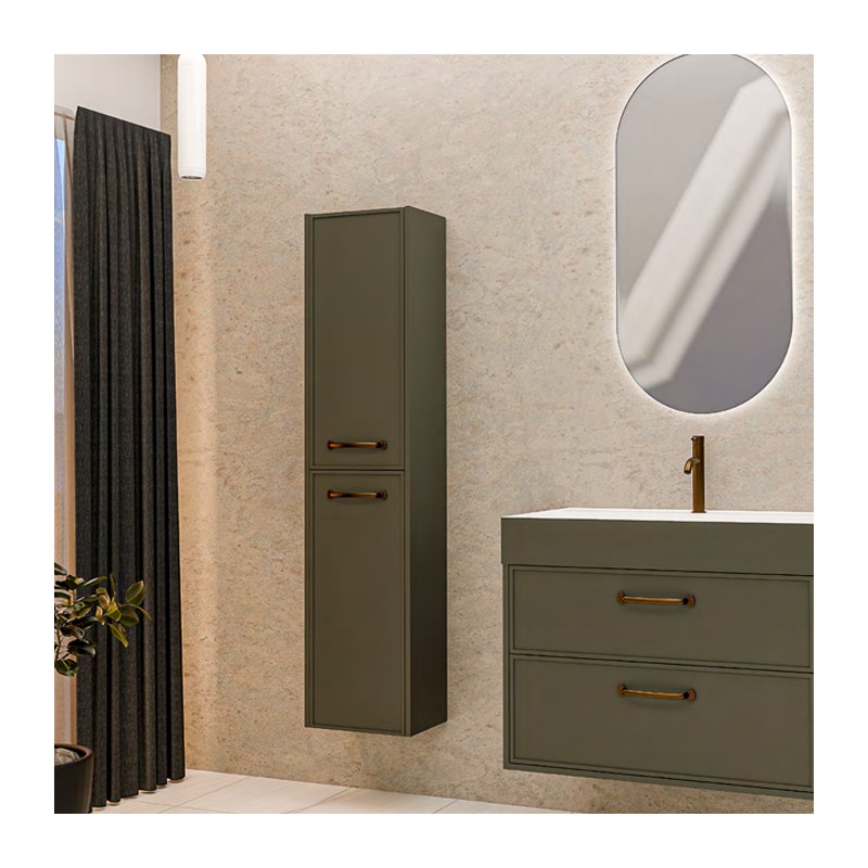 Ensemble salle de bain Odama 85 avec meuble suspendu de 2 tiroirs