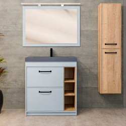 Ensemble salle de bain Odama avec une colonne