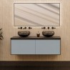 Ensemble salle de bain Rina 35 avec meuble suspendu de 2 tiroirs
