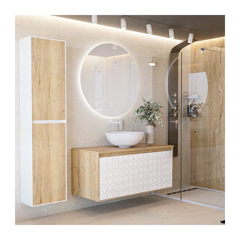 Ensemble salle de bain Rina avec une colonne