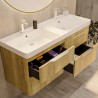 Ensemble salle de bain Round 50 avec meuble suspendu de 4 tiroirs