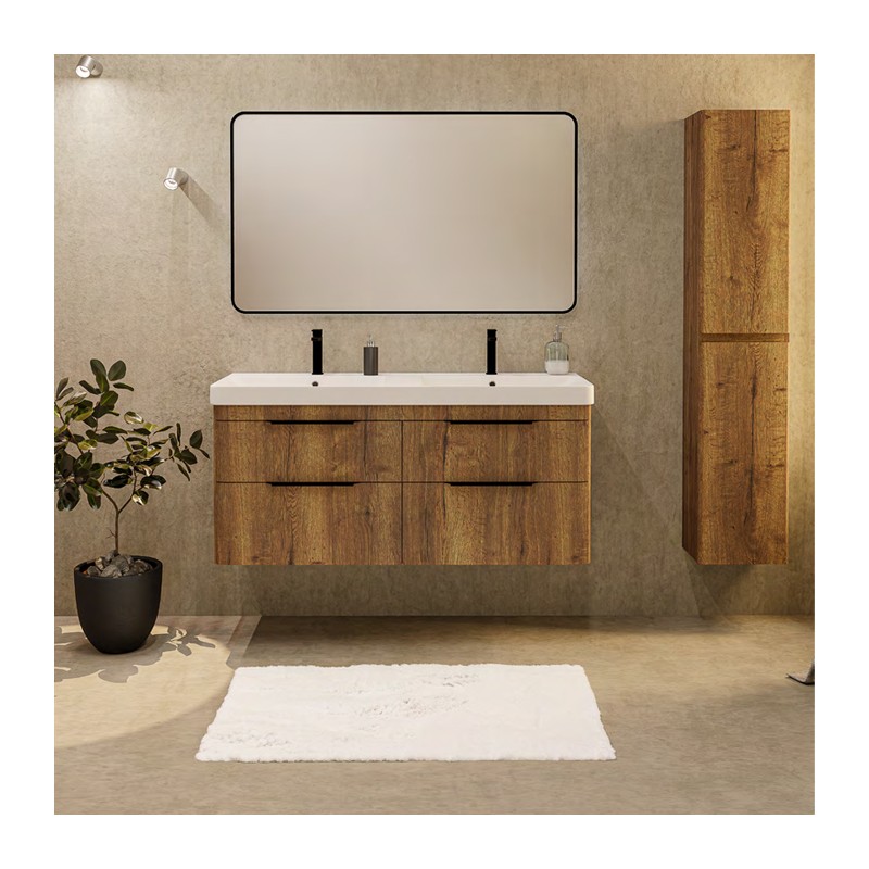 Ensemble salle de bain Round avec une colonne berta