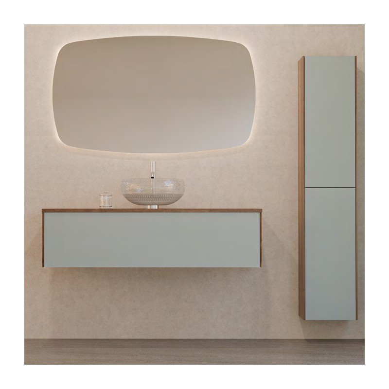Ensemble salle de bain Rut avec meuble suspendu d'un tiroir
