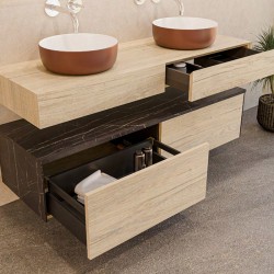Ensemble salle de bain Rut avec un plan de travail