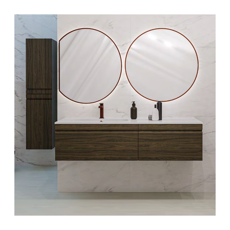 Ensemble salle de bain Siani 45 avec meuble suspendu d'un tiroir et une porte
