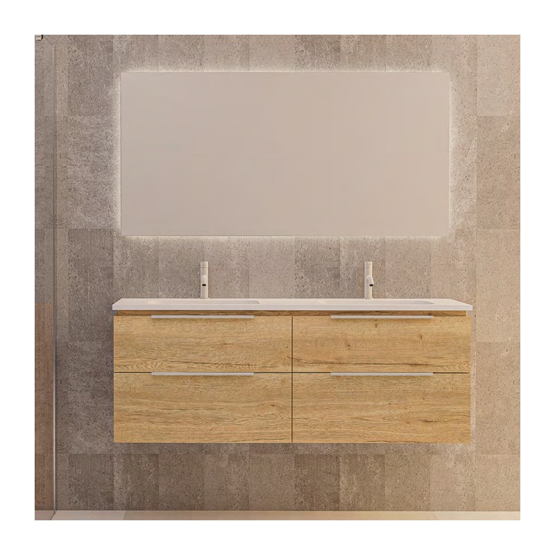 Ensemble salle de bain Susan avec meuble suspendu de 4 tiroirs
