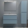 Ensemble salle de bain Yasmin 50 avec meuble suspendu de 2 tiroirs