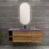 Ensemble salle de bain Yasmin 50 avec meuble suspendu de 2 tiroirs et une porte