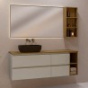 Ensemble salle de bain Yasmin 50 avec meuble suspendu de 4 tiroirs