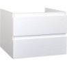Meuble sous évier coloris blanc brillant 80 cm