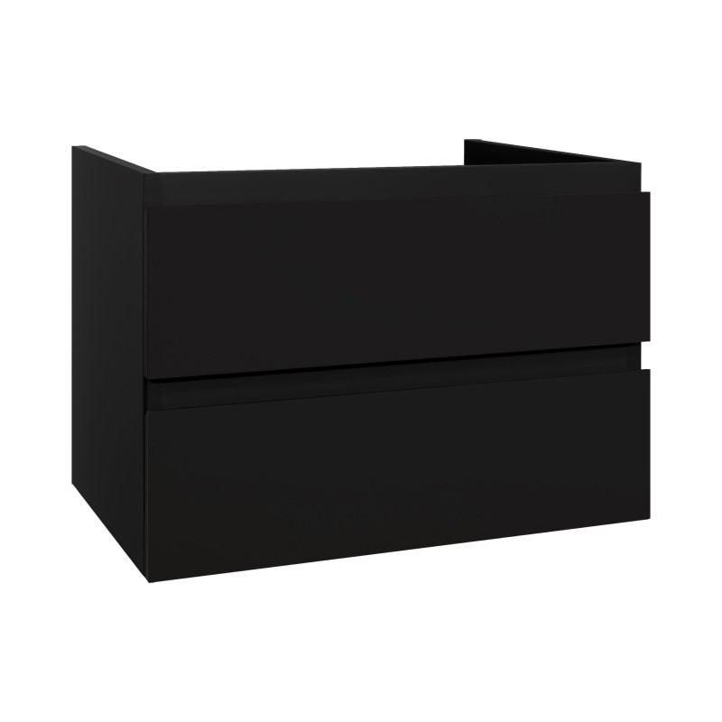 Meuble sous évier coloris noir mat 80 cm
