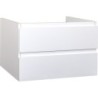 Meuble sous évier coloris blanc brillant 100 cm