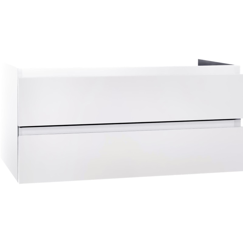 Meuble sous évier coloris blanc mat 120 cm