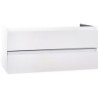 Meuble sous évier coloris blanc mat 120 cm