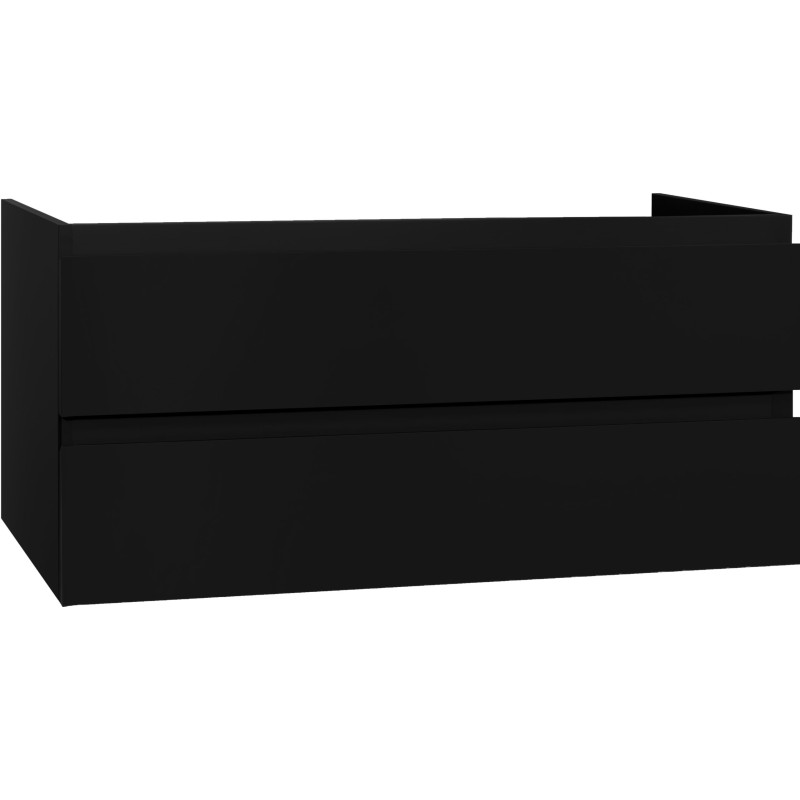 Meuble sous évier coloris noir mat 120 cm
