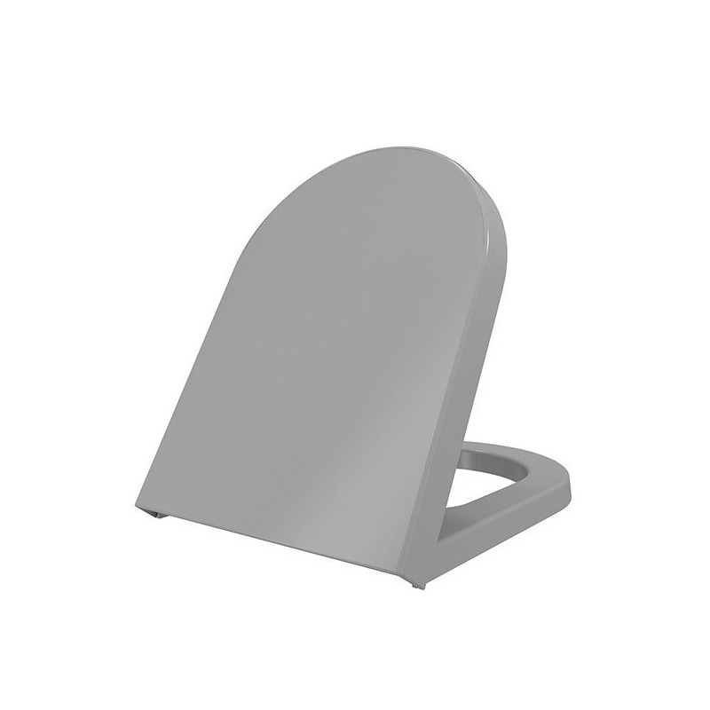 Bocchi Siège de toilette en Duroplast avec charnières inox et soft-close coloris gris mat
