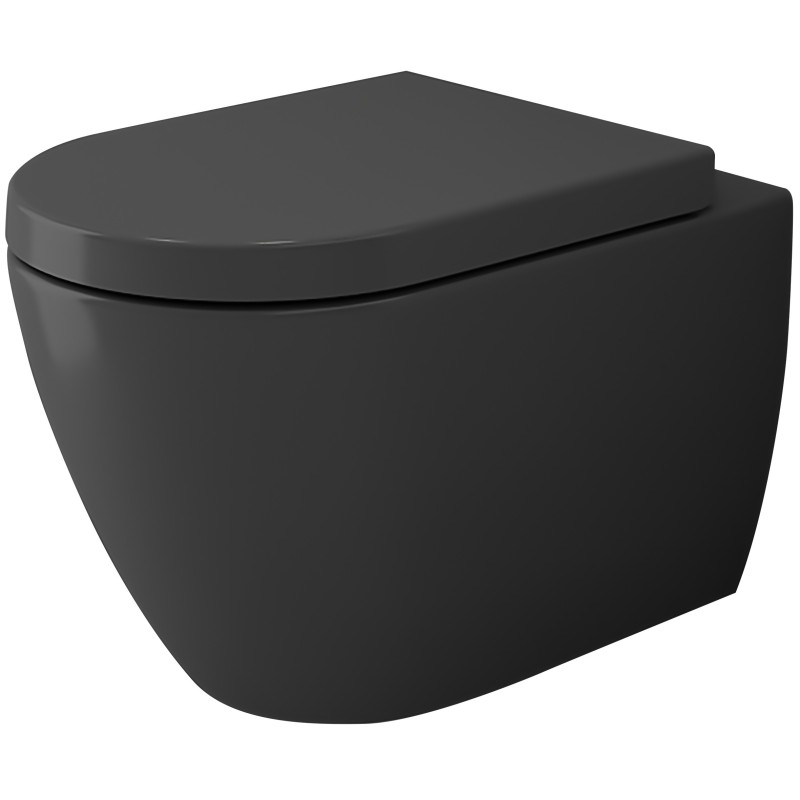 Bocchi Venezia WC suspendu design avec fixation invisible coloris anthracite mat