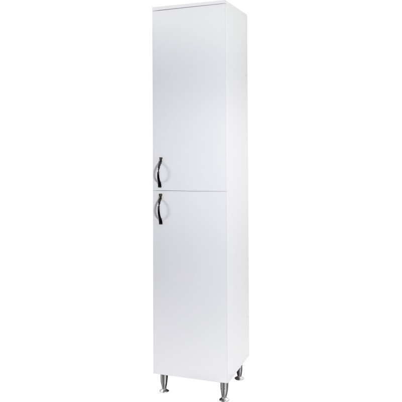 Meuble colonne Aleco coloris blanc avec pieds 35x190 cm