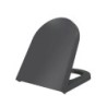 Bocchi Siège de toilette en Duroplast avec charnières inox et soft-close coloris anthracite mat