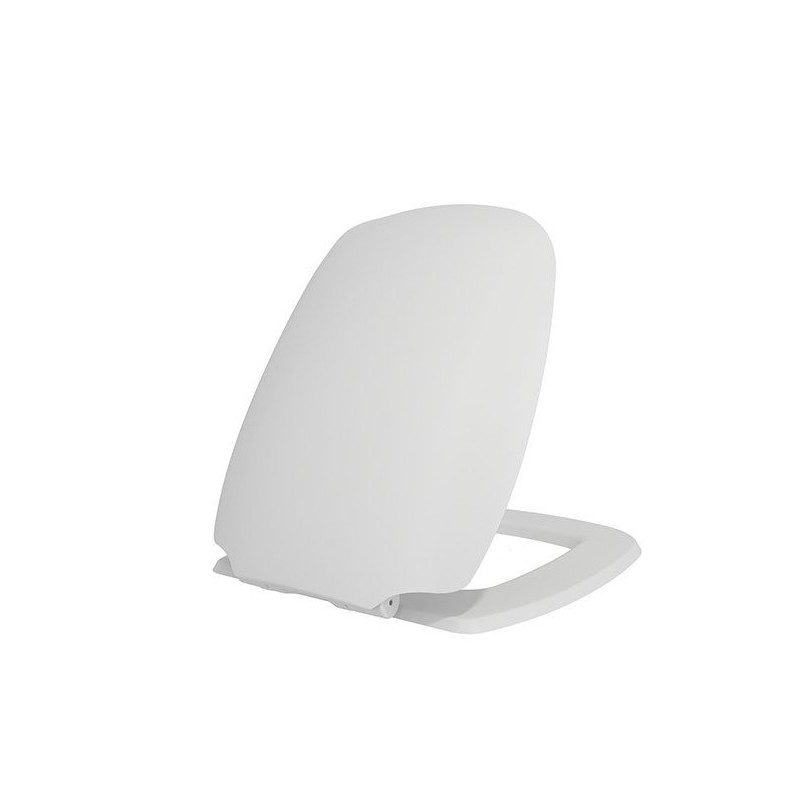 Bocchi Siège de toilette flat en Duroplast avec charnières inox et soft-close coloris blanc mat