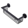 Étagère de douche coloris noir mat 25 cm
