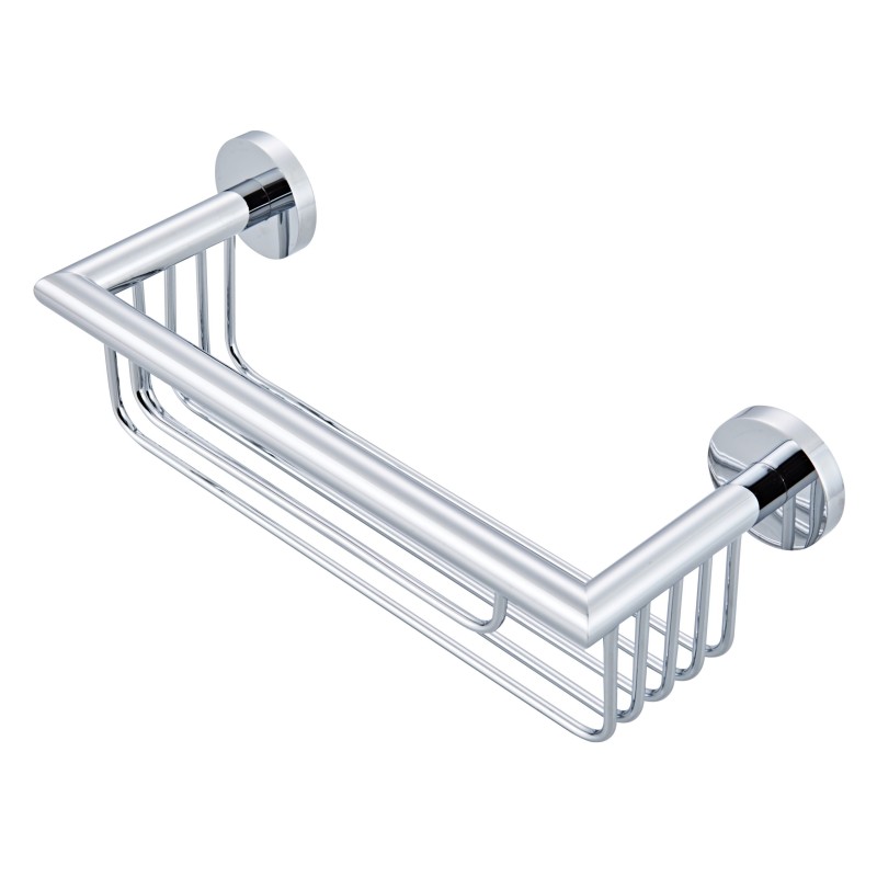 Étagère de douche coloris chrome 25 cm