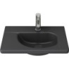 Bocchi vasque avec trou de robinetterie coloris anthracite mat 44,5x31 cm