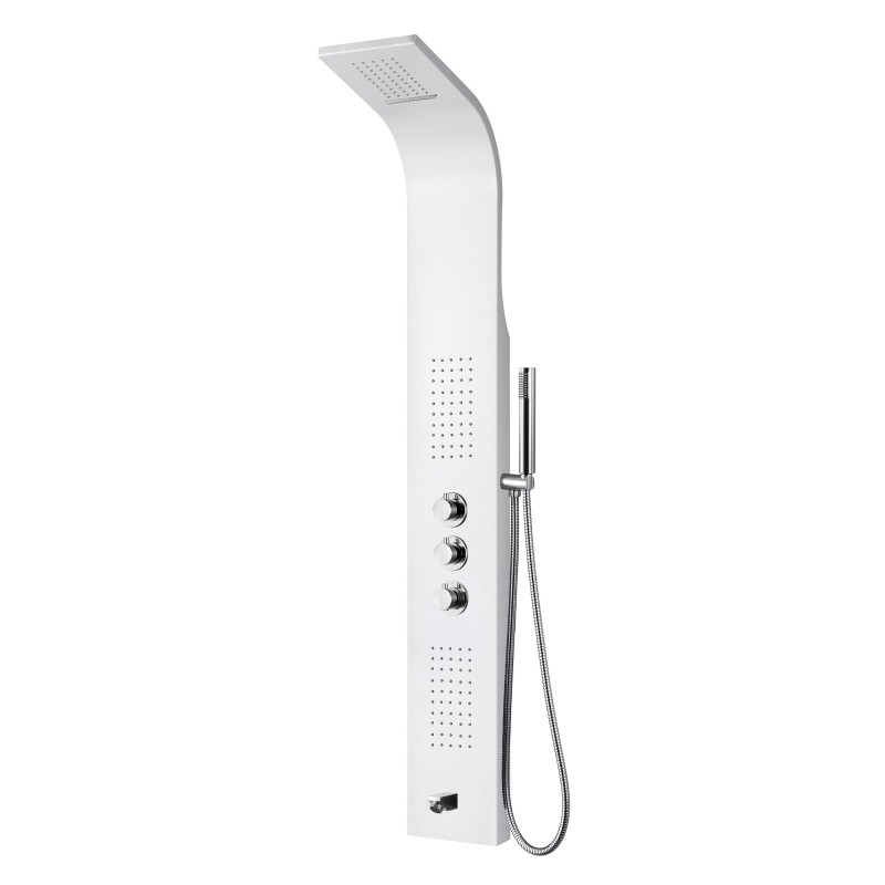 Aloni Colonne de douche coloris blanc 160x20x6,5 cm