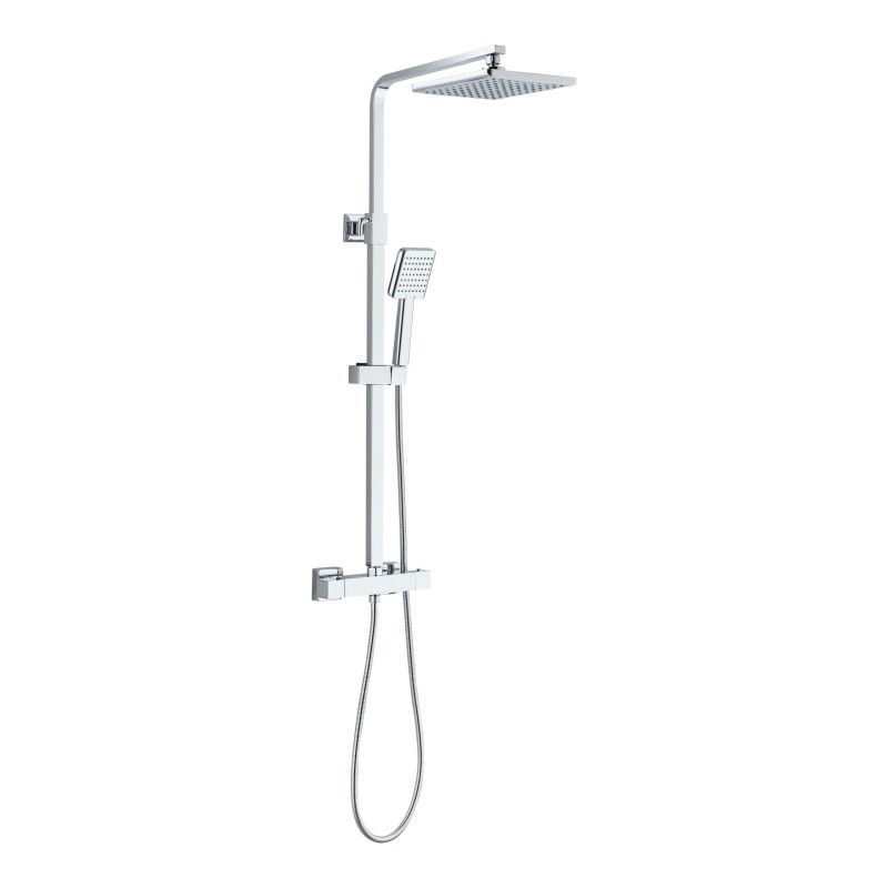 Aloni Colonne de douche Optima quadro coloris chromé