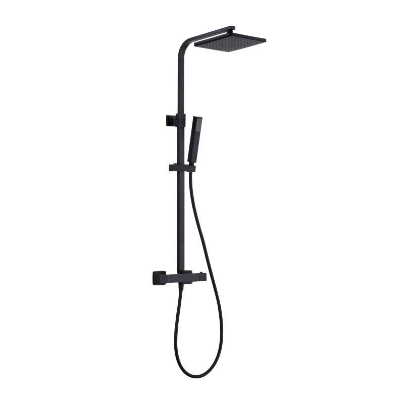 Aloni Colonne de douche Optima quadro coloris noir