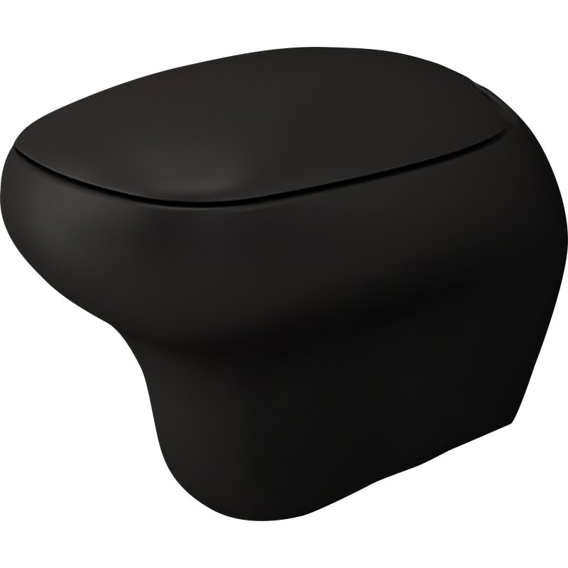 Bocchi Fenice WC suspendu design avec fixation invisible coloris noir mat