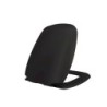 Bocchi Siège de toilette flat en Duroplast avec charnières inox et soft-close coloris noir mat