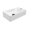 Aloni Lavabo en céramique avec trou de robinetterie à droite coloris blanc 35x30 cm