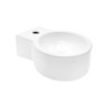 Aloni Lavabo en céramique avec trou de robinetterie coloris blanc 35x28x16 cm