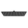 Aloni Rainshower carré coloris noir mat 30x30 cm