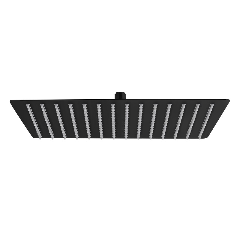 Aloni Rainshower carré coloris noir mat 40x40 cm