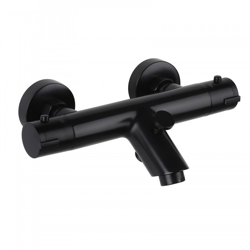 Aloni Robinet de bain/douche thermostatique coloris noir mat