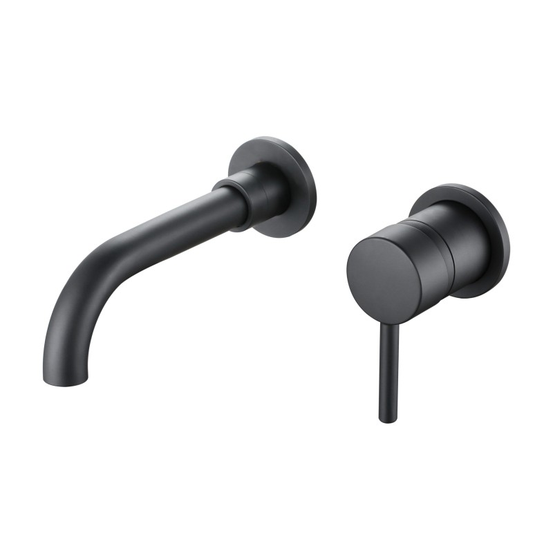 Aloni Robinet lavabo encastré complet coloris noir mat