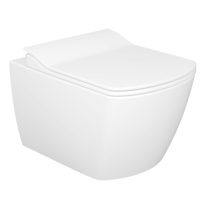 Creavit WC suspendu design avec hygiène inox (bidet) RIMOFF et fixation invisible