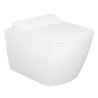 Creavit WC suspendu design avec hygiène inox (bidet) RIMOFF et fixation invisible