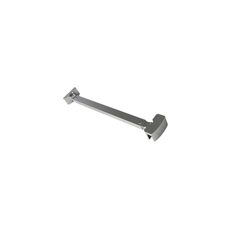 Barre de renfort avec fixation murale-verre 45° 30-60 cm