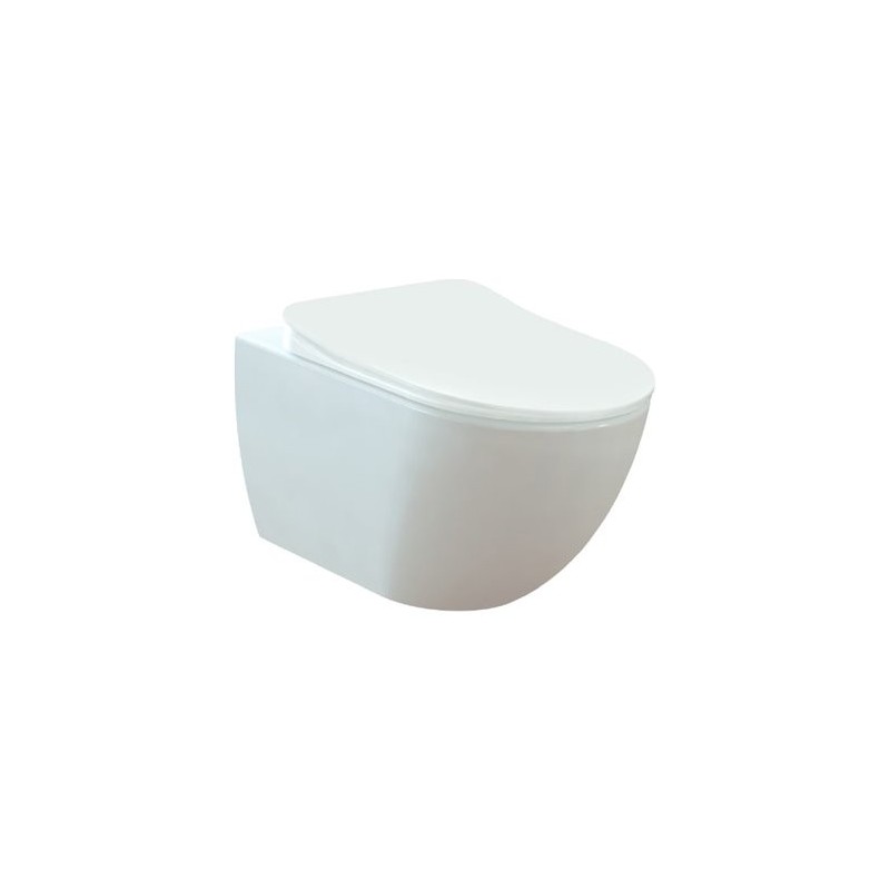 Creavit WC suspendu design avec hygiène inox (bidet) RIMOFF et fixation invisible