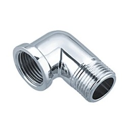 Coude 90° chromé MF 1/2"