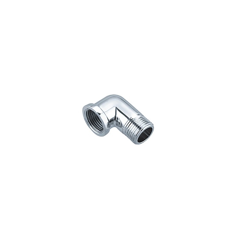 Coude 90° chromé MF 1/2"