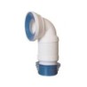 Coude 90° flexible évacuation WC raccordement conique Ø90-110